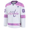 Dresovi Washington Capitals 2024-25 Fanatics Hockey Fights Cancer Practice Custom Bijela - Muške